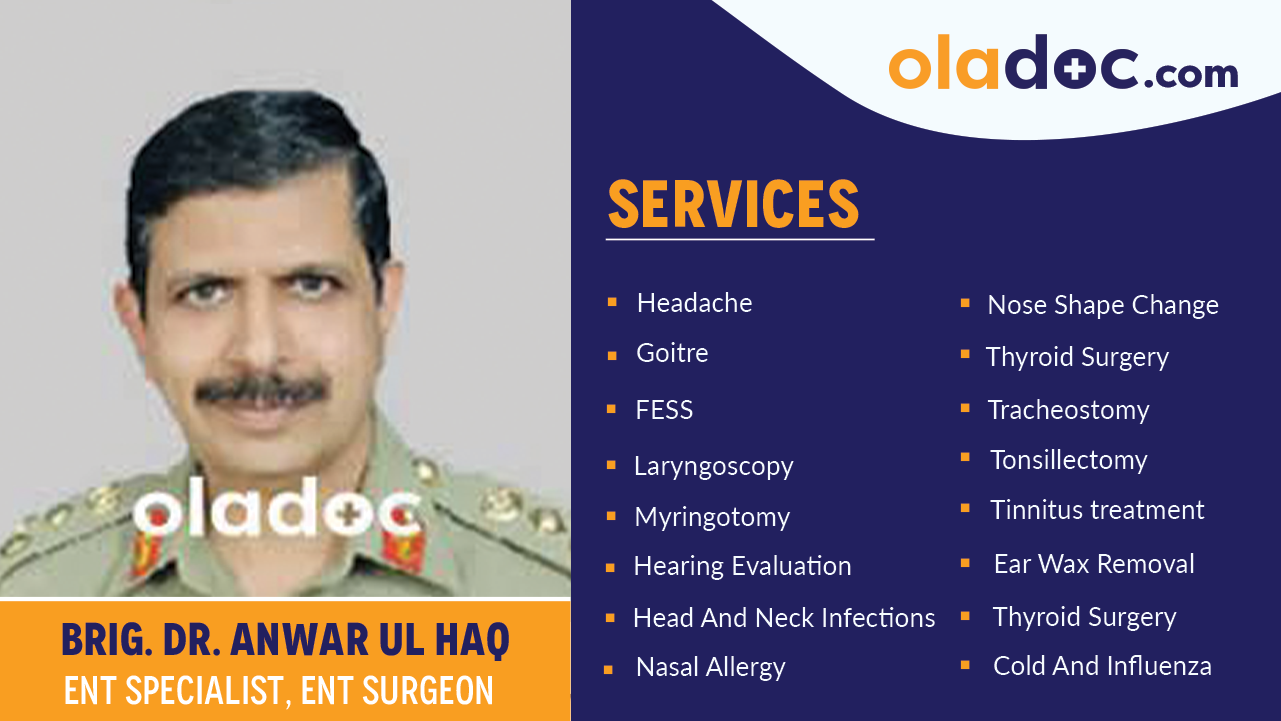 Services provided by  Dr. Anwar Ul Haq